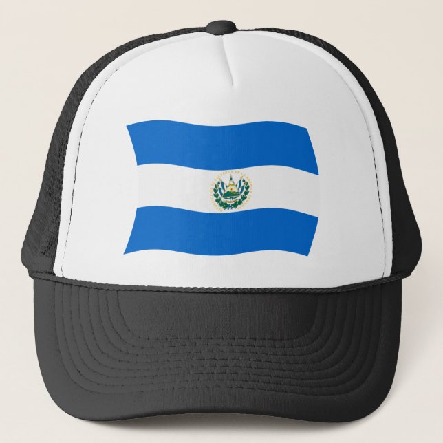 Boné Chapéu da Bandeira de El Salvador (Frente)