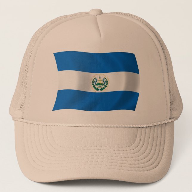 Boné Chapéu da Bandeira de El Salvador (Frente)