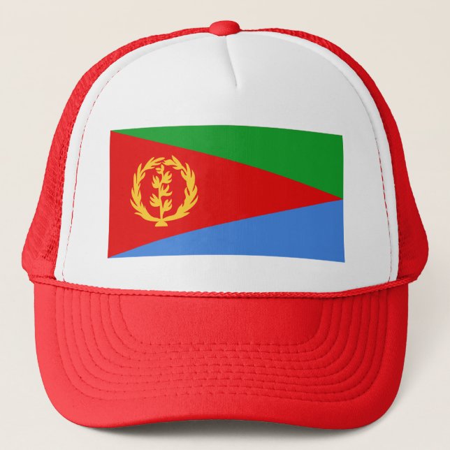 Boné Chapéu da bandeira de Eritrea (Frente)