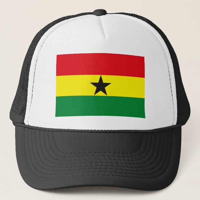 Boné Chapéu da bandeira de Ghana (Frente)
