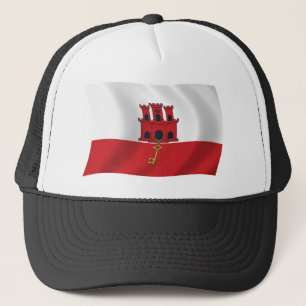 Boné Chapéu da Bandeira de Gibraltar