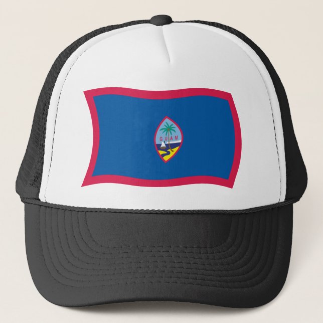 Boné Chapéu da Bandeira de Guam (Frente)