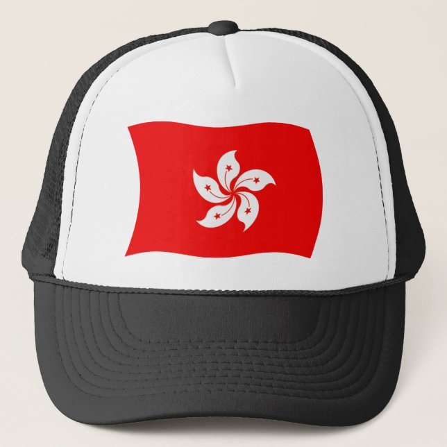 Boné Chapéu da Bandeira de Hong Kong (Frente)