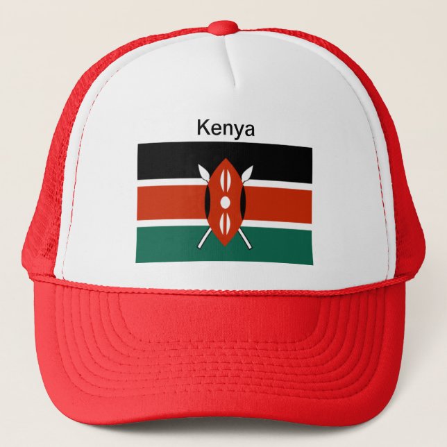 Boné Chapéu da bandeira de Kenya (Frente)