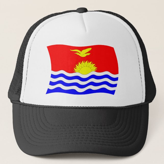 Boné Chapéu da Bandeira de Kiribati (Frente)