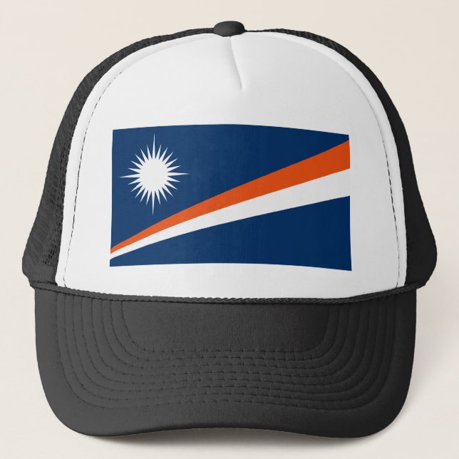 Boné Chapéu da bandeira de Marshall Islands (Frente)