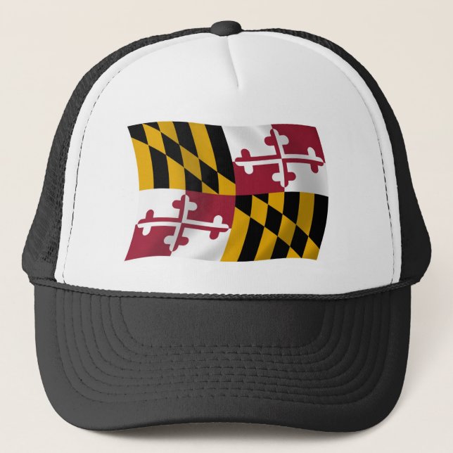 Boné Chapéu da Bandeira de Maryland (Frente)