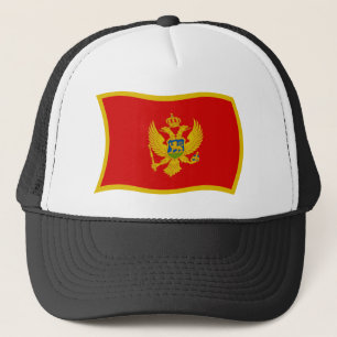 Boné Chapéu da Bandeira de Montenegro
