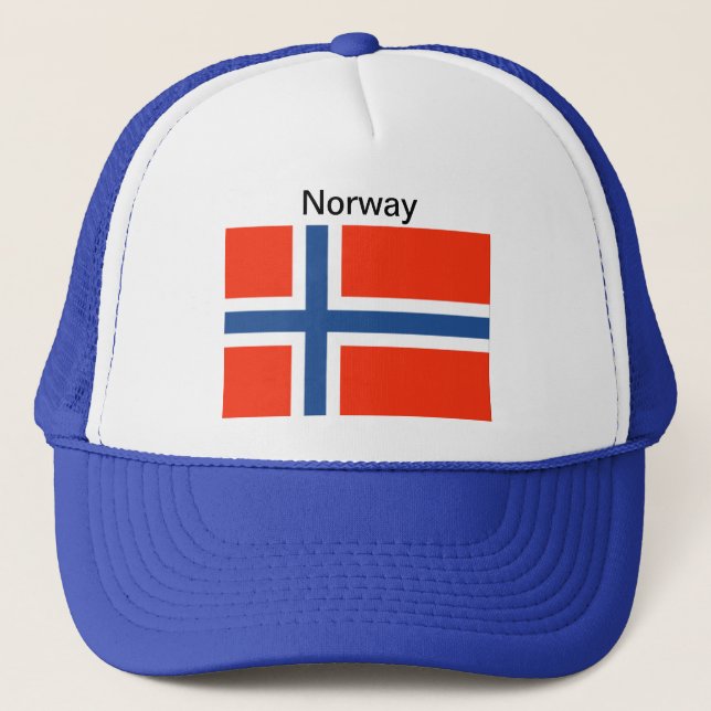 Boné Chapéu da bandeira de Noruega (Frente)