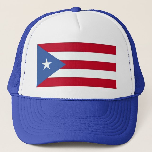 Boné Chapéu da Bandeira de Porto Rico (Frente)