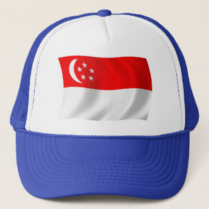 Boné Chapéu da Bandeira de Singapura