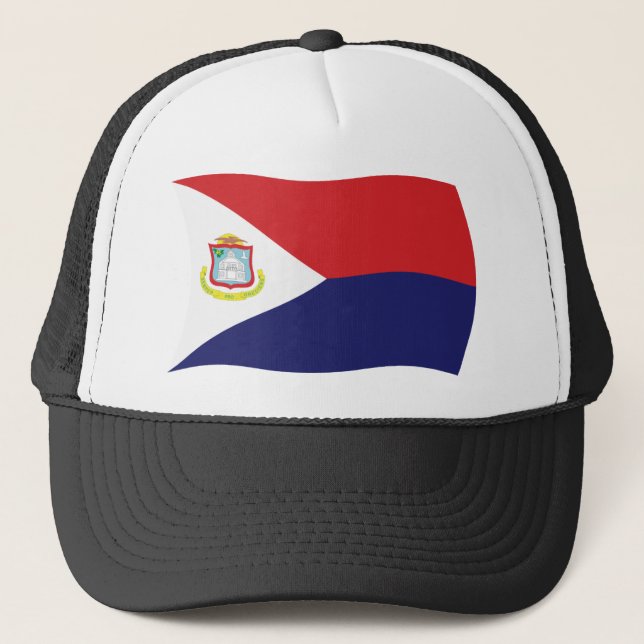 Boné Chapéu da Bandeira de Sint Maarten (Frente)