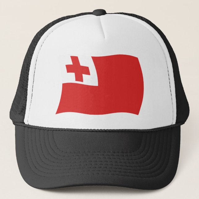 Boné Chapéu da Bandeira de Tonga (Frente)