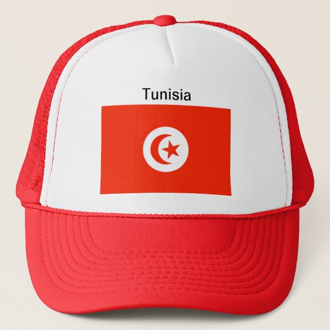 Boné Chapéu da bandeira de Tunísia (Frente)