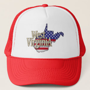 Boné Chapéu da bandeira de West Virginia EUA