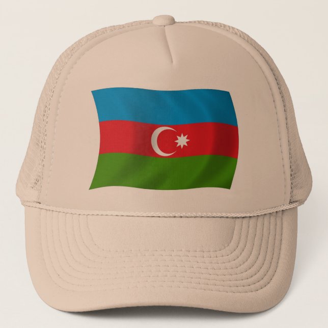 Boné Chapéu da Bandeira do Azerbaijão (Frente)