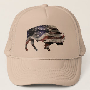 Boné Chapéu da bandeira do bisonte