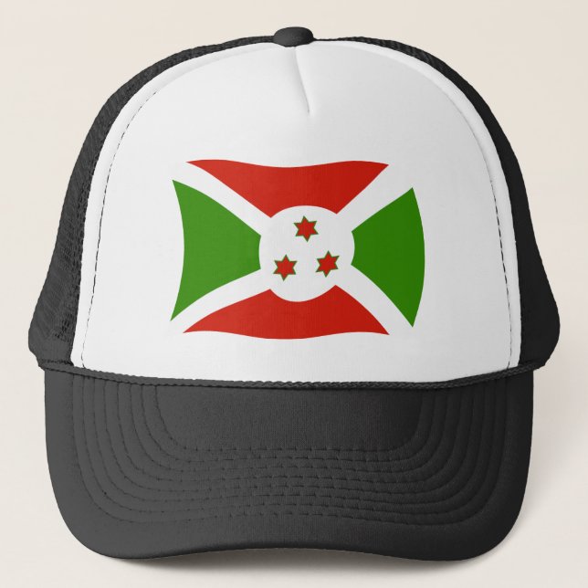 Boné Chapéu da Bandeira do Burundi (Frente)