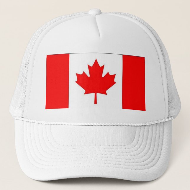 Boné Chapéu da Bandeira do Canadá (Frente)