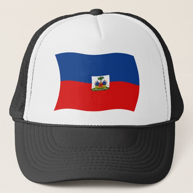 Boné Chapéu da Bandeira do Haiti (Frente)