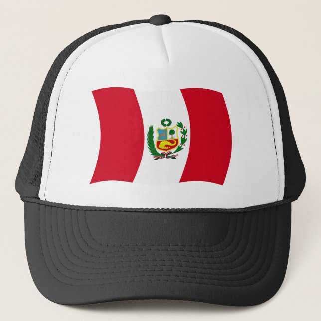 Boné Chapéu da Bandeira do Peru (Frente)