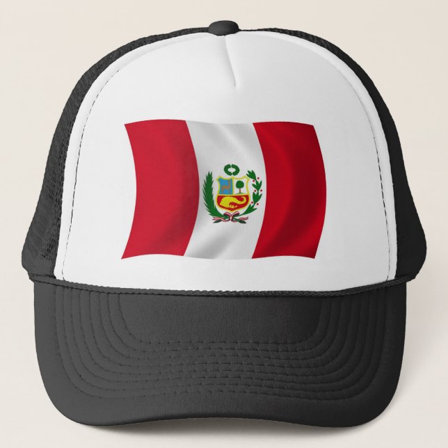 Boné Chapéu da Bandeira do Peru (Frente)