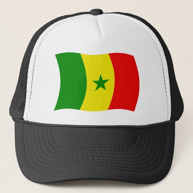Boné Chapéu da Bandeira do Senegal (Frente)
