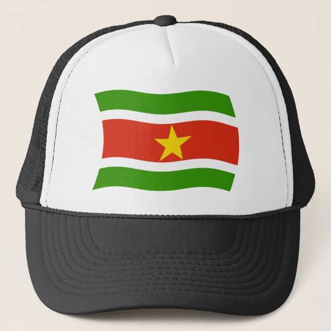 Boné Chapéu da Bandeira do Suriname (Frente)
