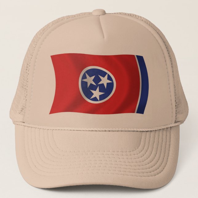 Boné Chapéu da Bandeira do Tennessee (Frente)
