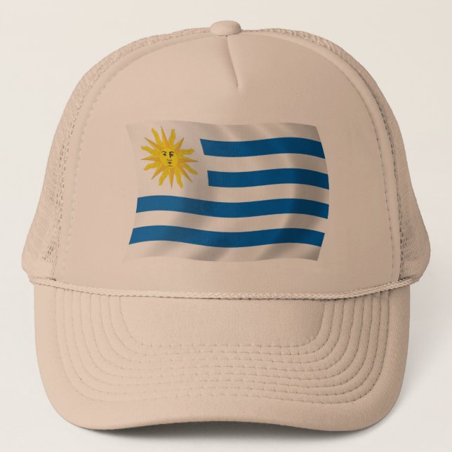Boné Chapéu da Bandeira do Uruguai (Frente)