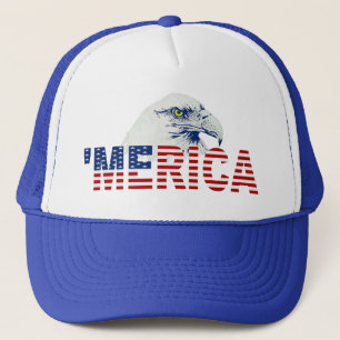 Boné 'Chapéu da bandeira dos E.U. da águia americana