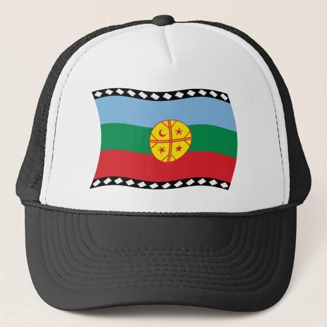Boné Chapéu da Bandeira Mapuche (Frente)