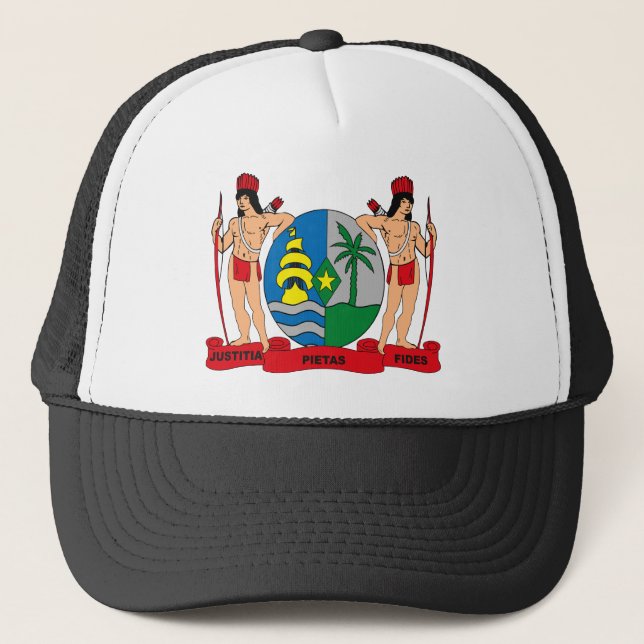 Boné Chapéu da brasão de Suriname (Frente)