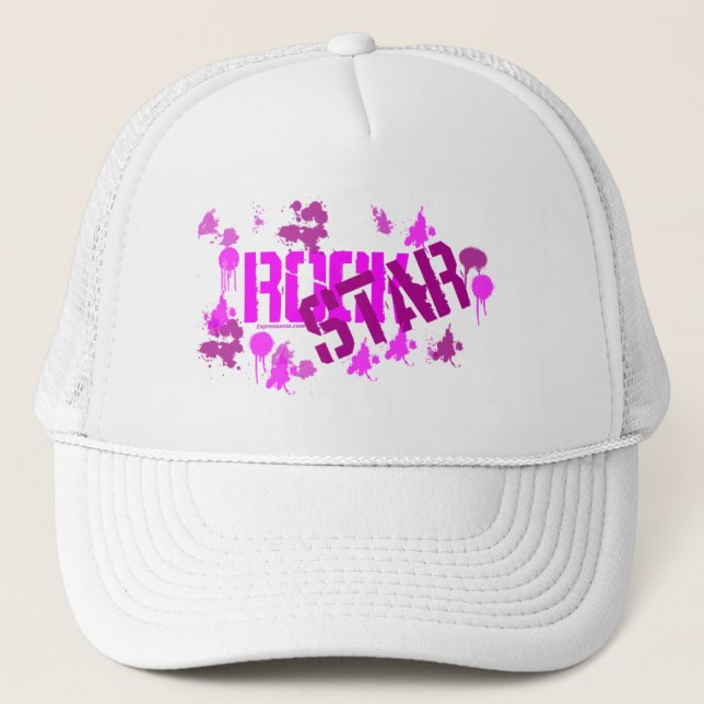 Boné Chapéu da estrela do rock, chapéu da malha (Frente)