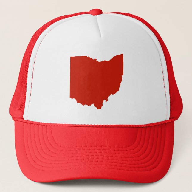 Boné Chapéu da forma do estado de Ohio (Frente)