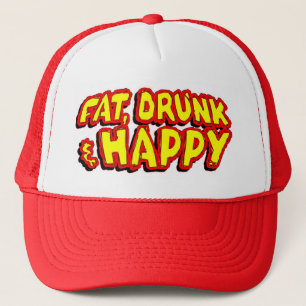 Boné Chapéu da gordura, o bêbedo & o feliz
