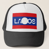 Chapéu da lembrança da bandeira de Laos