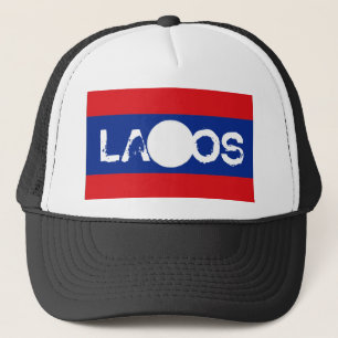 Boné Chapéu da lembrança da bandeira de Laos