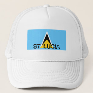 Boné Chapéu da lembrança da bandeira de St Lucia