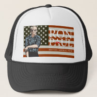 Chapéu da liberdade americana de Ron Paul "indo