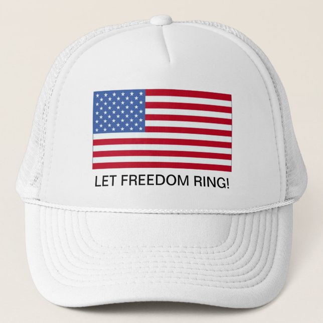 Boné Chapéu da Liberdade da Bandeira Americana de 4 de  (Frente)