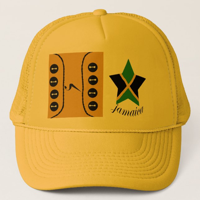 Boné Chapéu da malha de Jamaica Selecta (Frente)