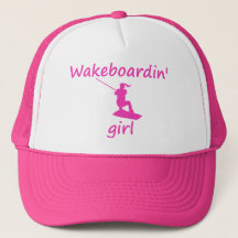Chapéu da menina de Wakeboardin