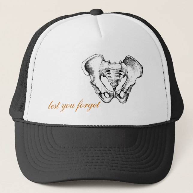 Boné Chapéu da pelve (Frente)