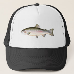 Boné Chapéu da pesca - peixe da truta de arco-íris