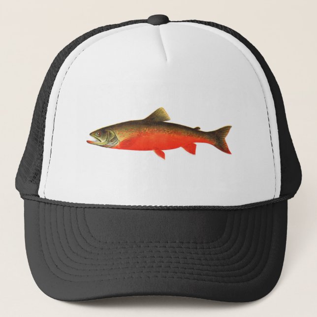Boné Chapéu da pesca - peixe vermelho canadense do (Frente)