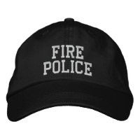 chapéu da polícia de incêndio