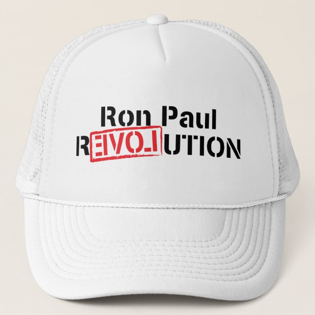 Boné Chapéu da revolução de Ron Paul (Frente)