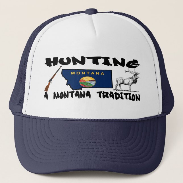 Boné Chapéu da tradição de Montana da caça (Frente)