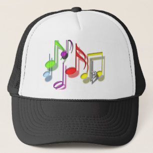 Boné CHAPÉU das notas musicais